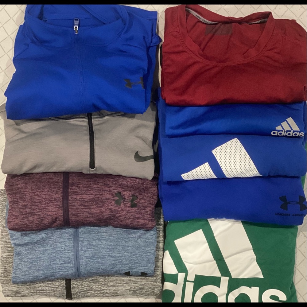 Men’s sportswear gym bundle of shirts